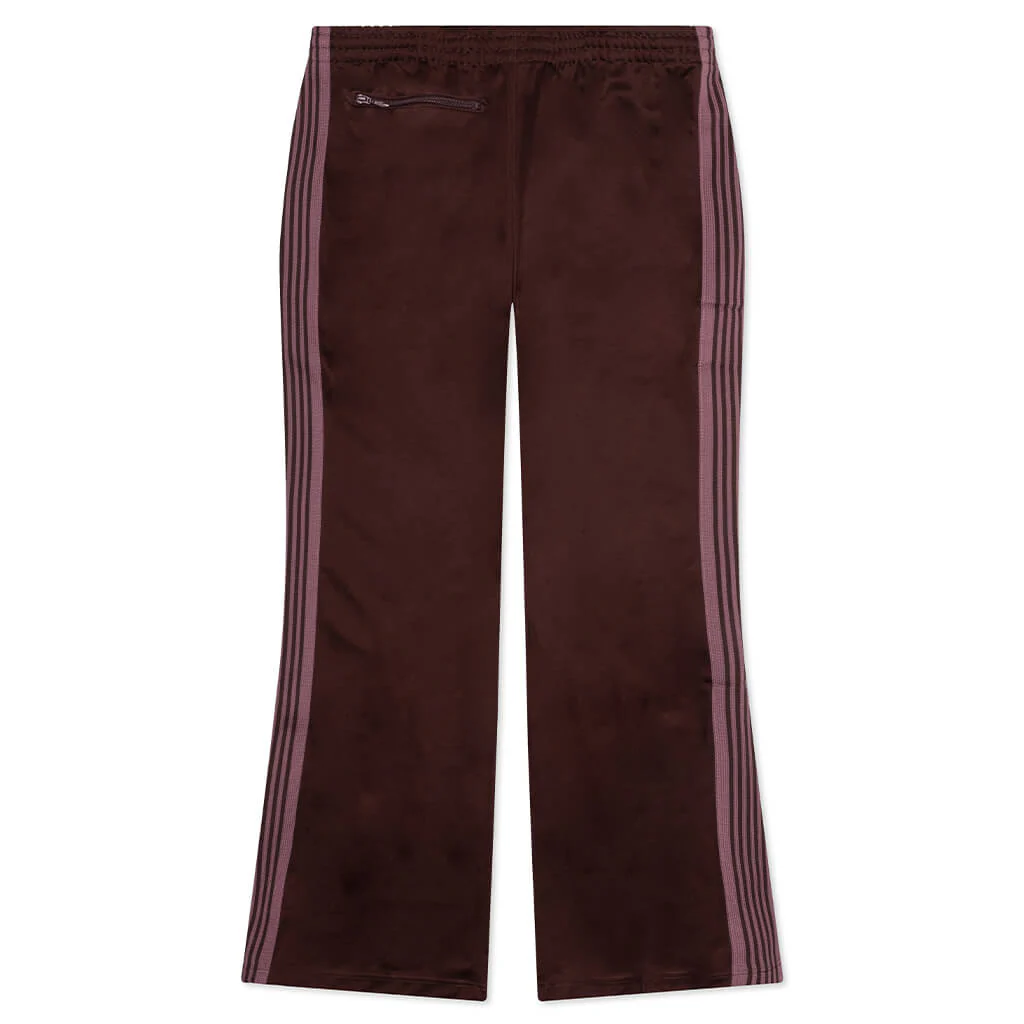 Poly Smooth Boot Cut Track Pant - Brown - Image 2