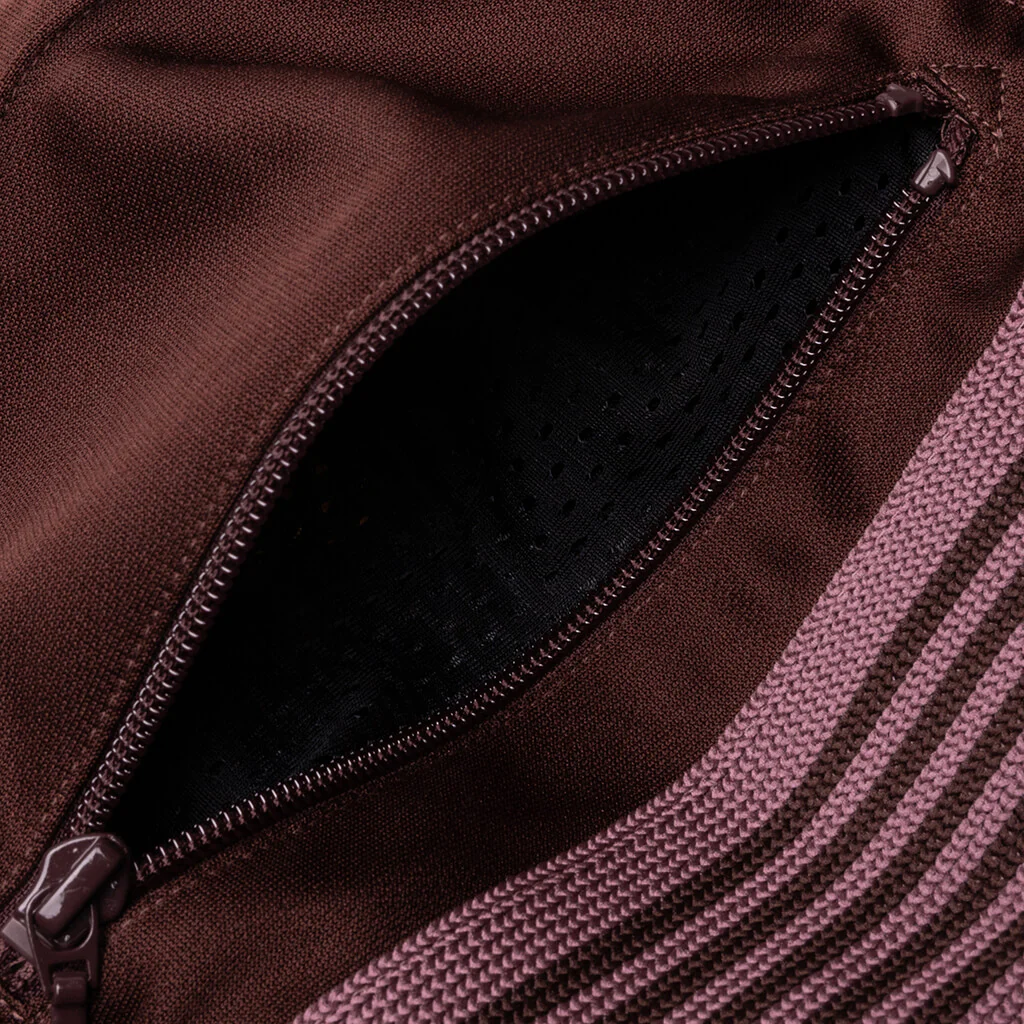 Poly Smooth Boot Cut Track Pant - Brown - Image 4