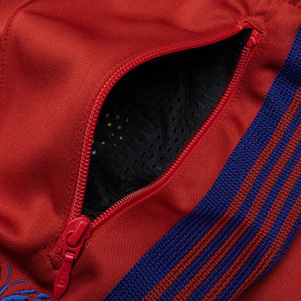 Poly Smooth Boot Cut Track Pant - Red - Image 4