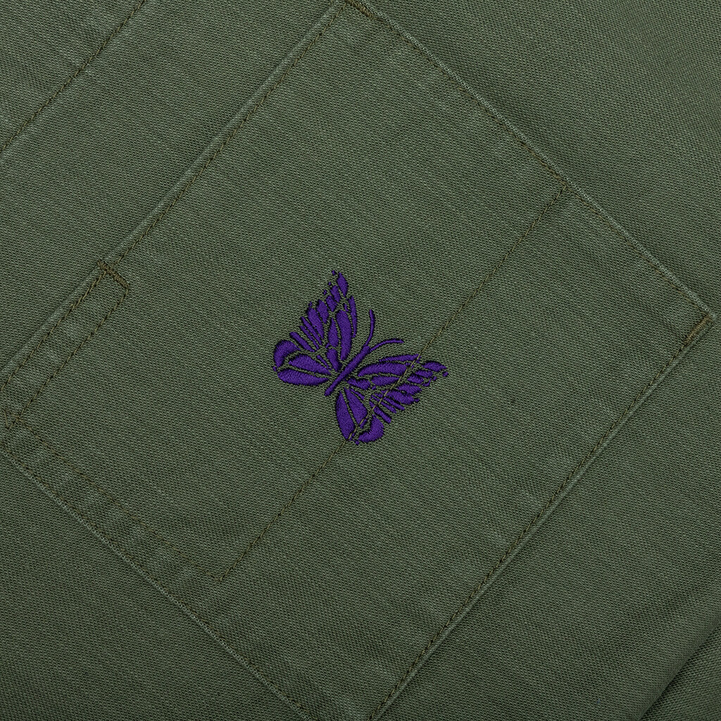 Reversed Sateen Coverall - Olive - Image 3