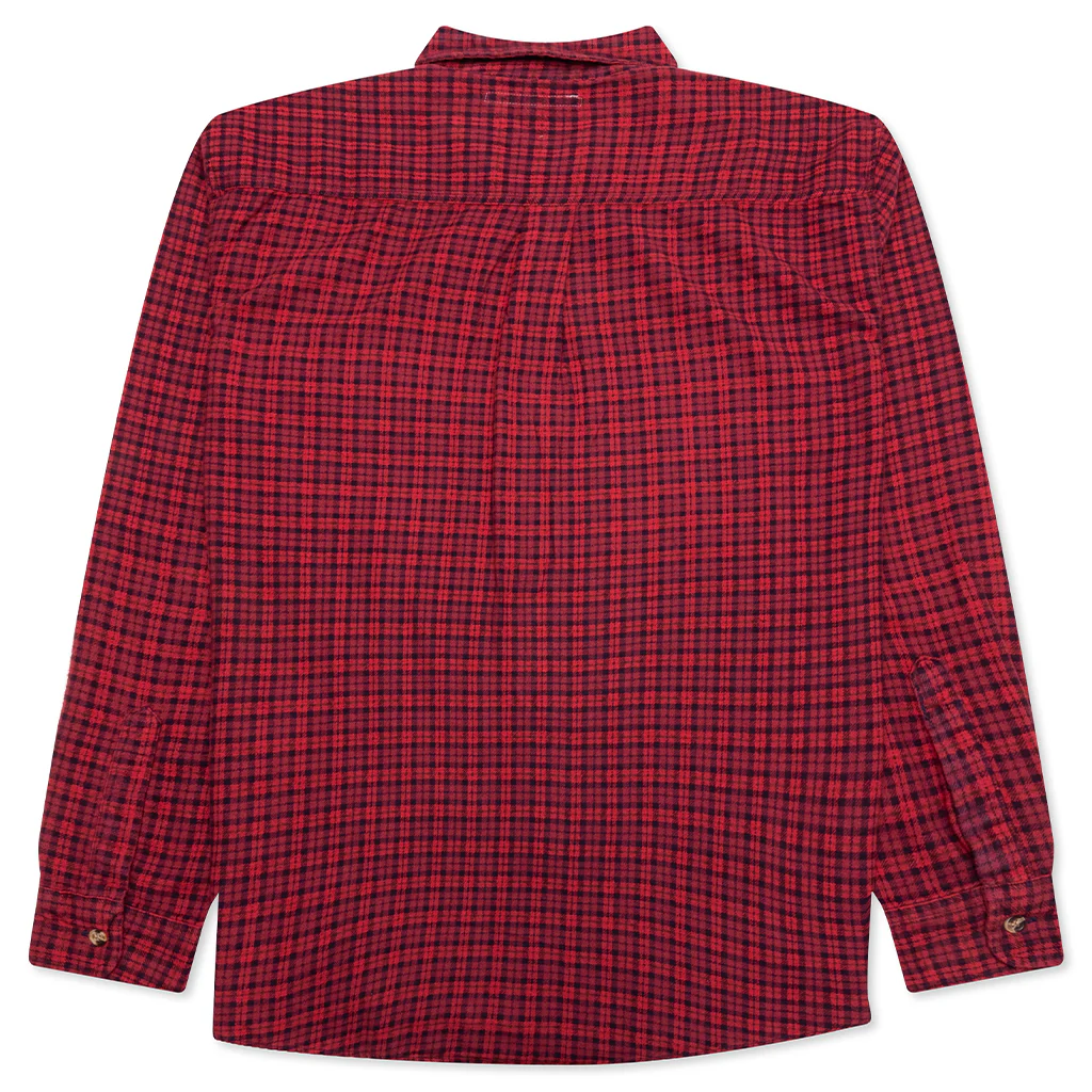 Ribbon Over Dye Flannel Shirt - Assorted - Image 2