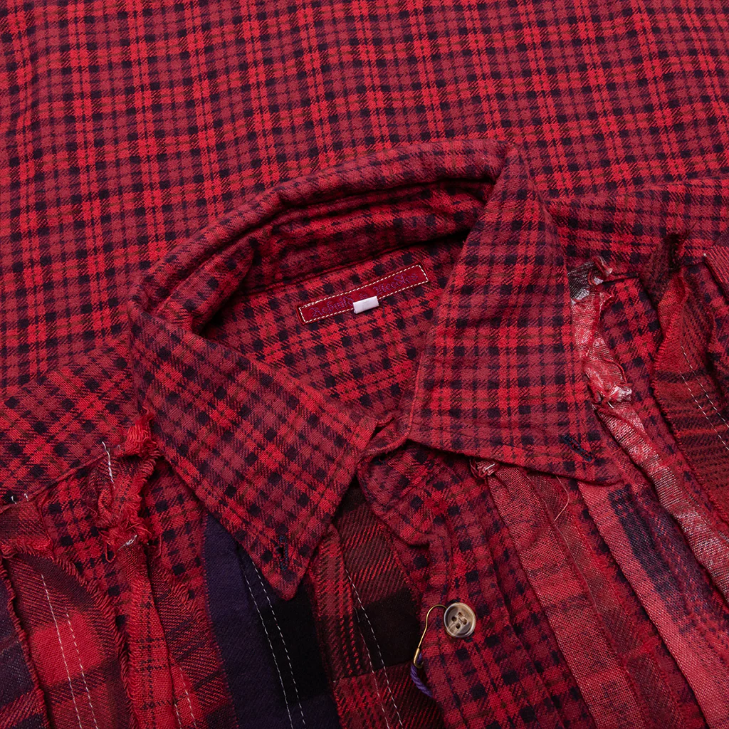 Ribbon Over Dye Flannel Shirt - Assorted - Image 3