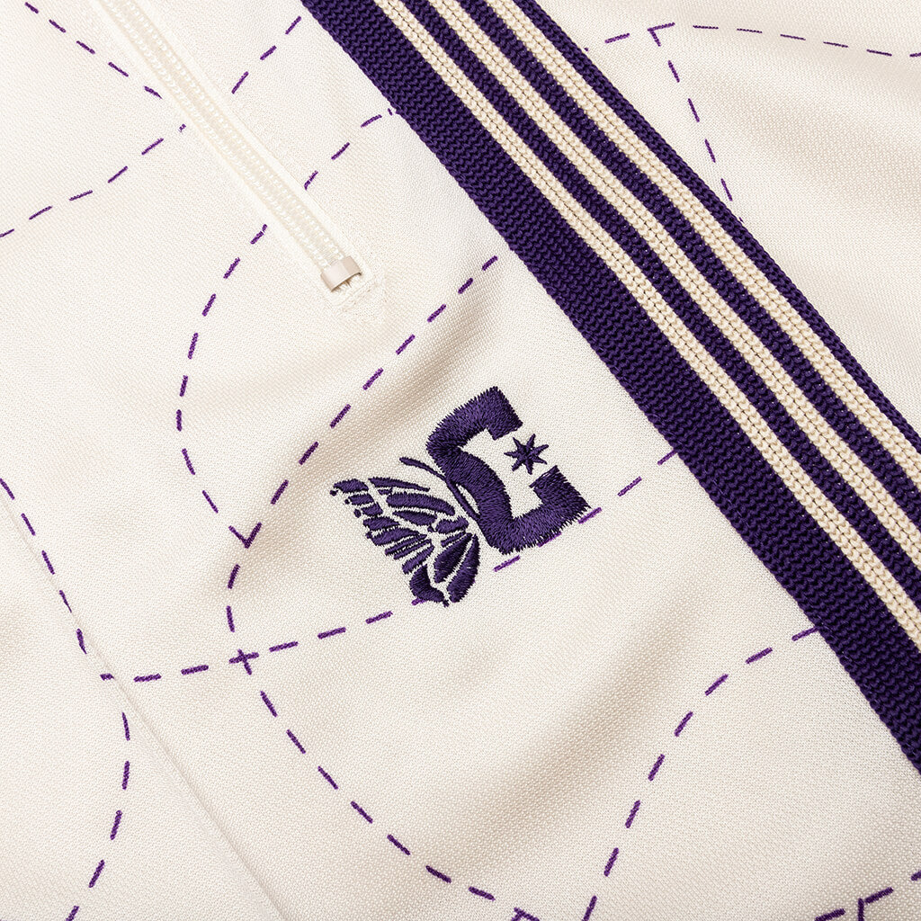 Needles x DC Shoes Track Pant Poly Smooth - Ivory - Image 4