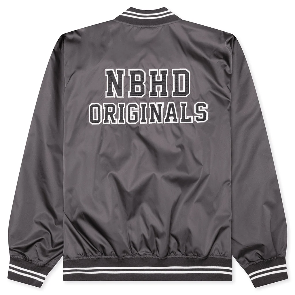 Baseball Jacket - Charcoal - Image 2