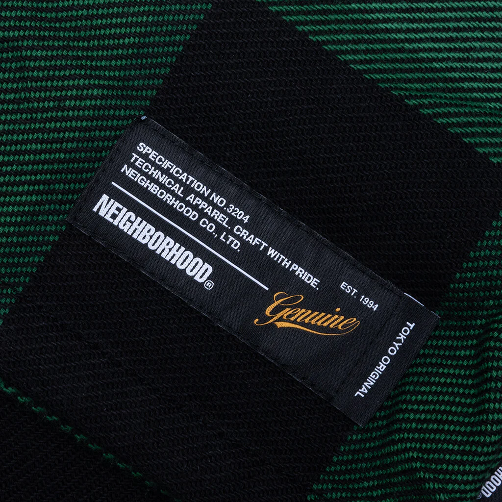Buffalo Check Shirt L/S - Green - Image 4