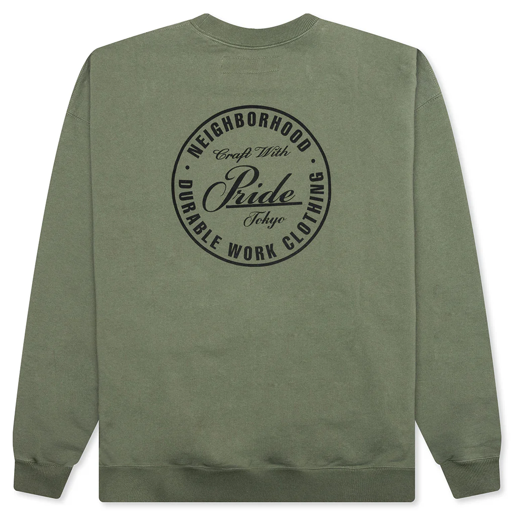 Classic Sweat Shirt L/S - Olive Drab - Image 2