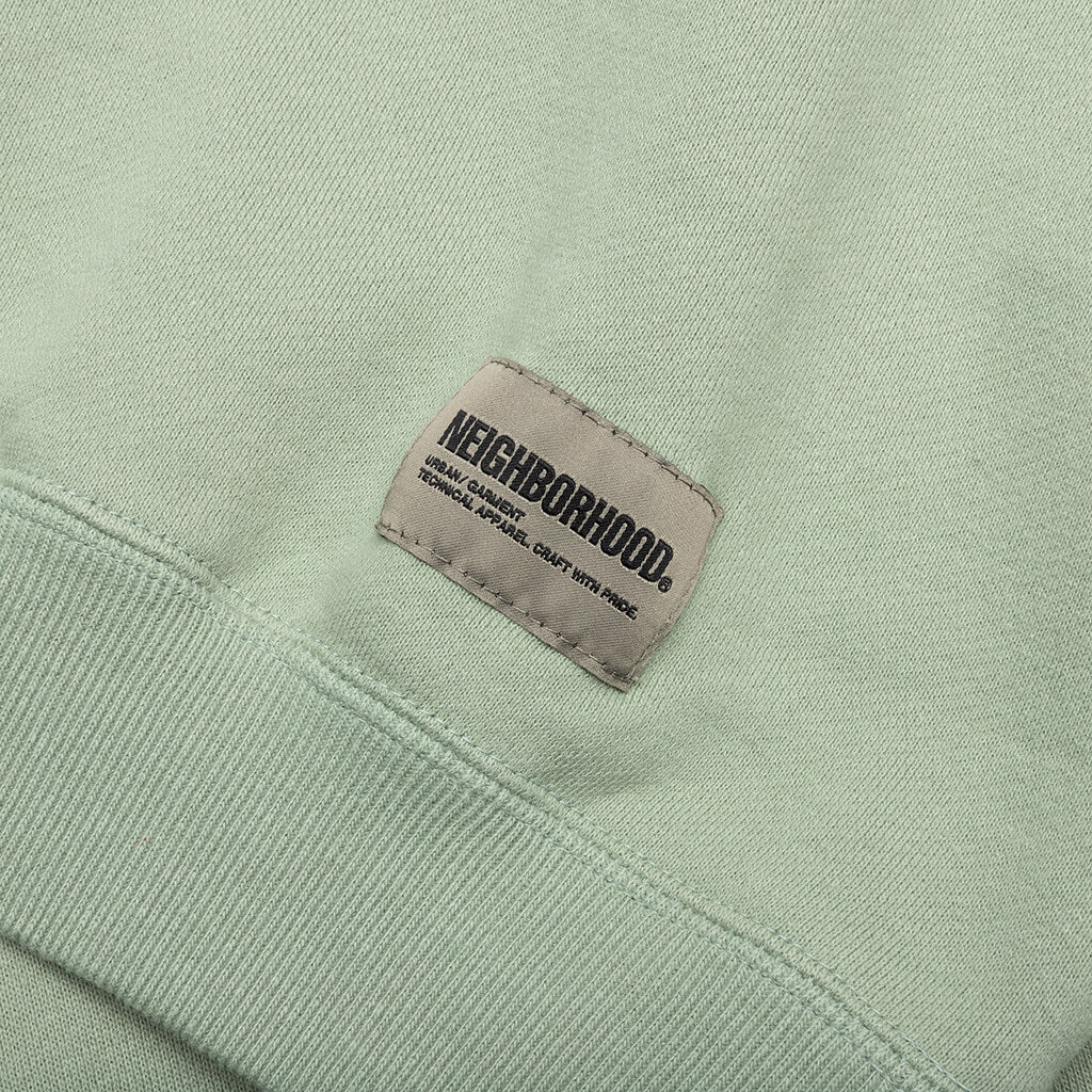 Classic Sweat Shirt L/S - Sage Green - Image 3