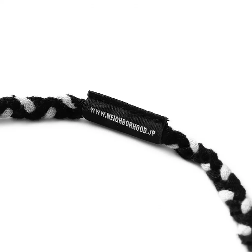 CS Braid Necklace - Black/White - Image 2