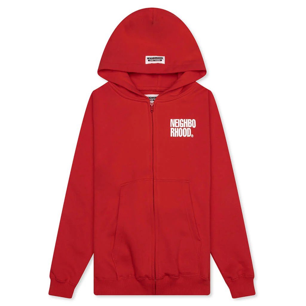 Kids OT . Sweat Zip Hoodie LS - Red