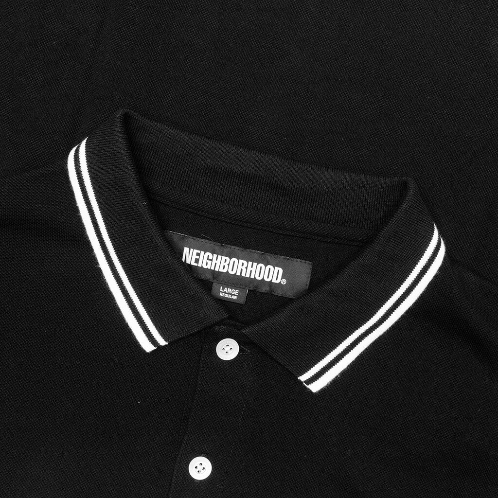 Pique Line S/S Polo Shirt - Black - Image 3