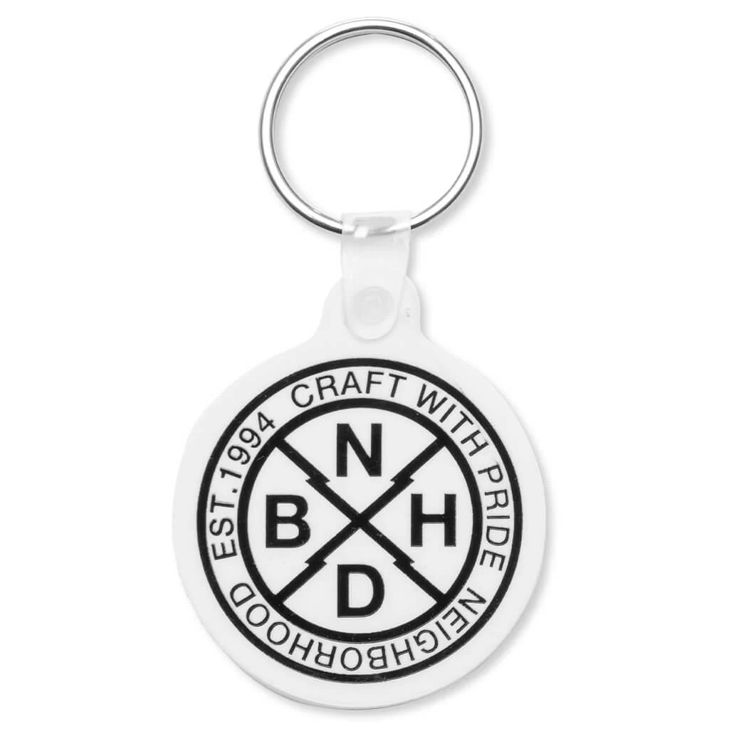 Rounded . Key Holder - White