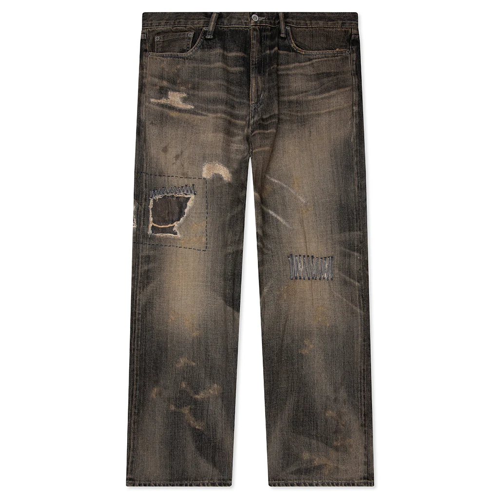 Savage Denim DP Wide Pants - Black