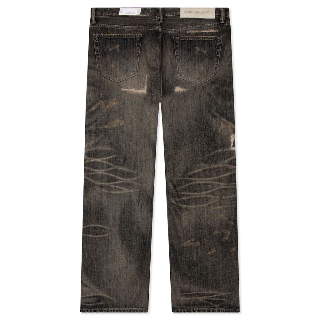 Savage Denim DP Wide Pants - Black - Image 2