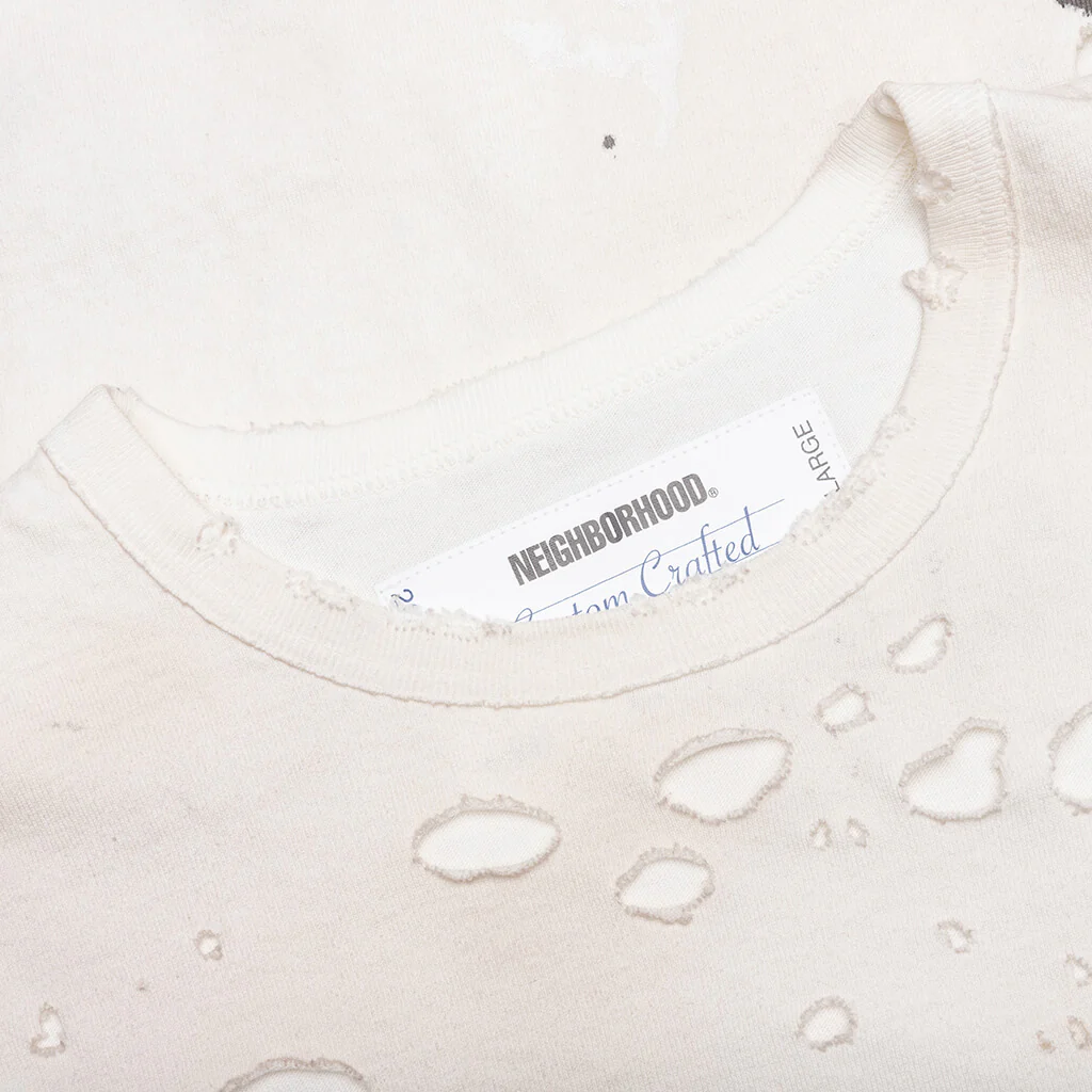 Savage S/S Pocket Crewneck - Off White - Image 4