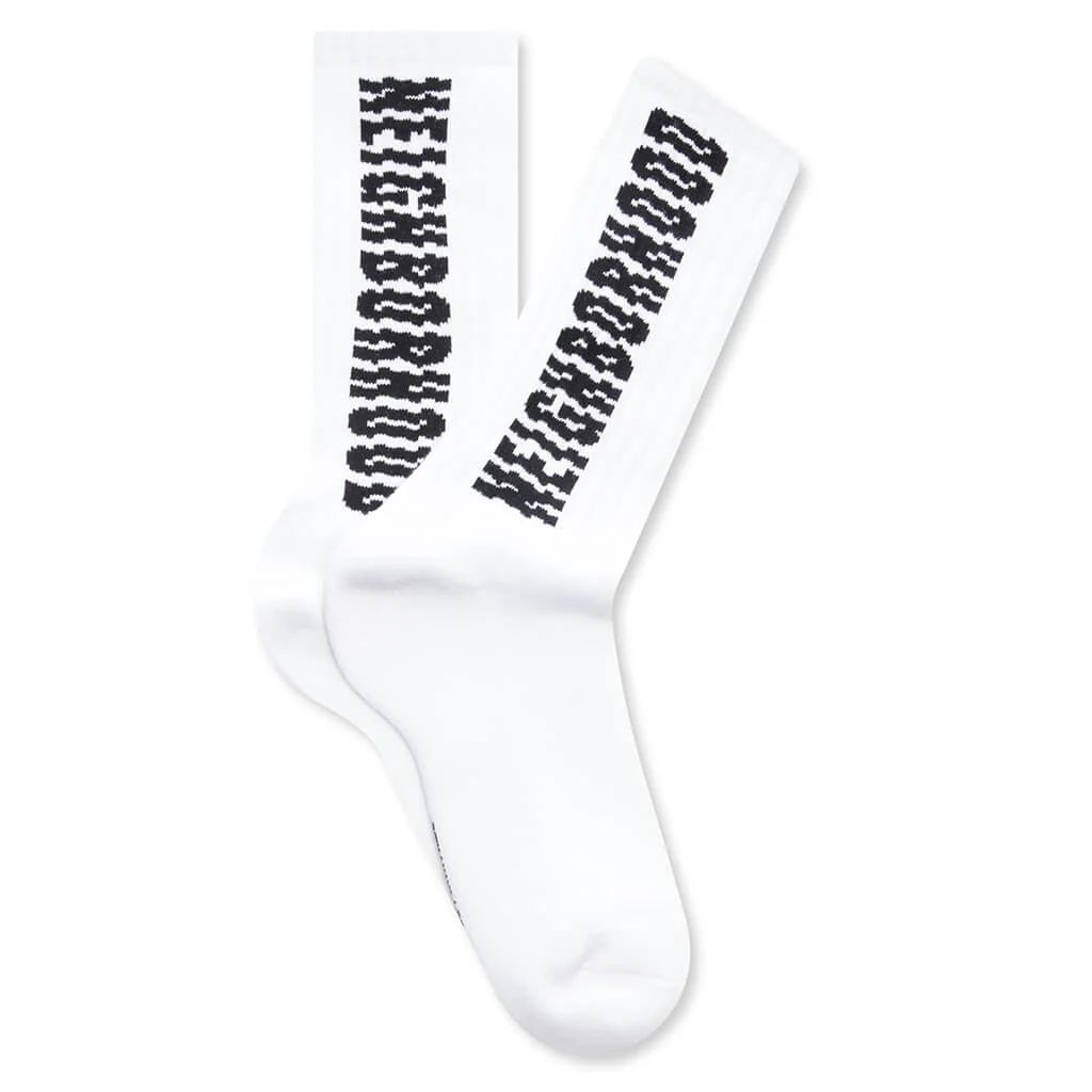 Shift Logo Socks - White