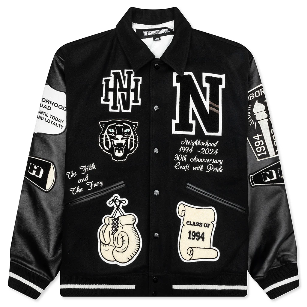 Stadium Jacket - Black/White