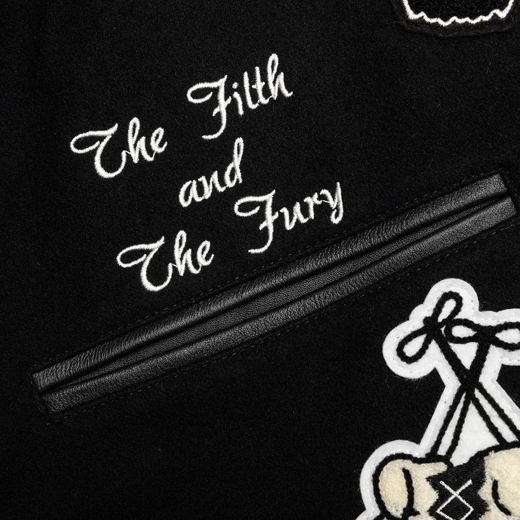 Stadium Jacket - Black/White - Image 3