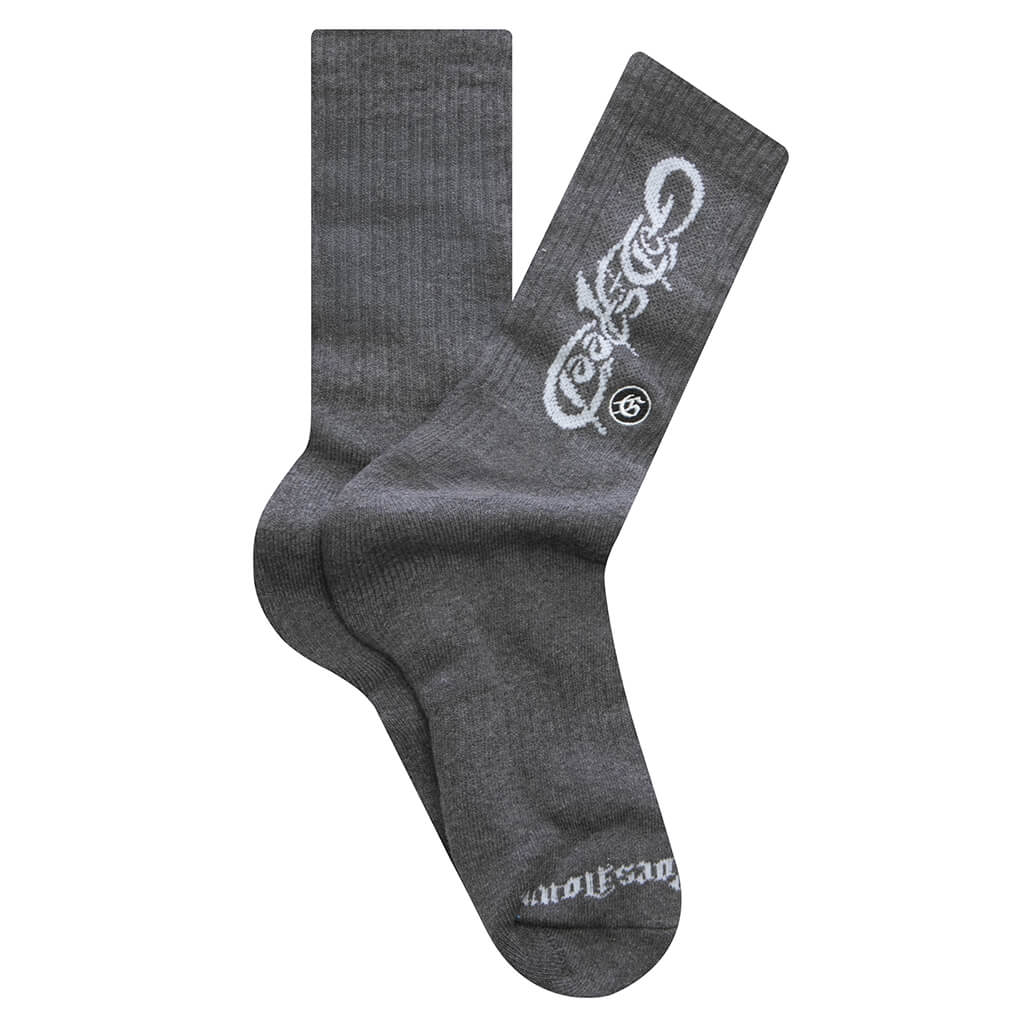 New Age Logo Sock - Grey/White
