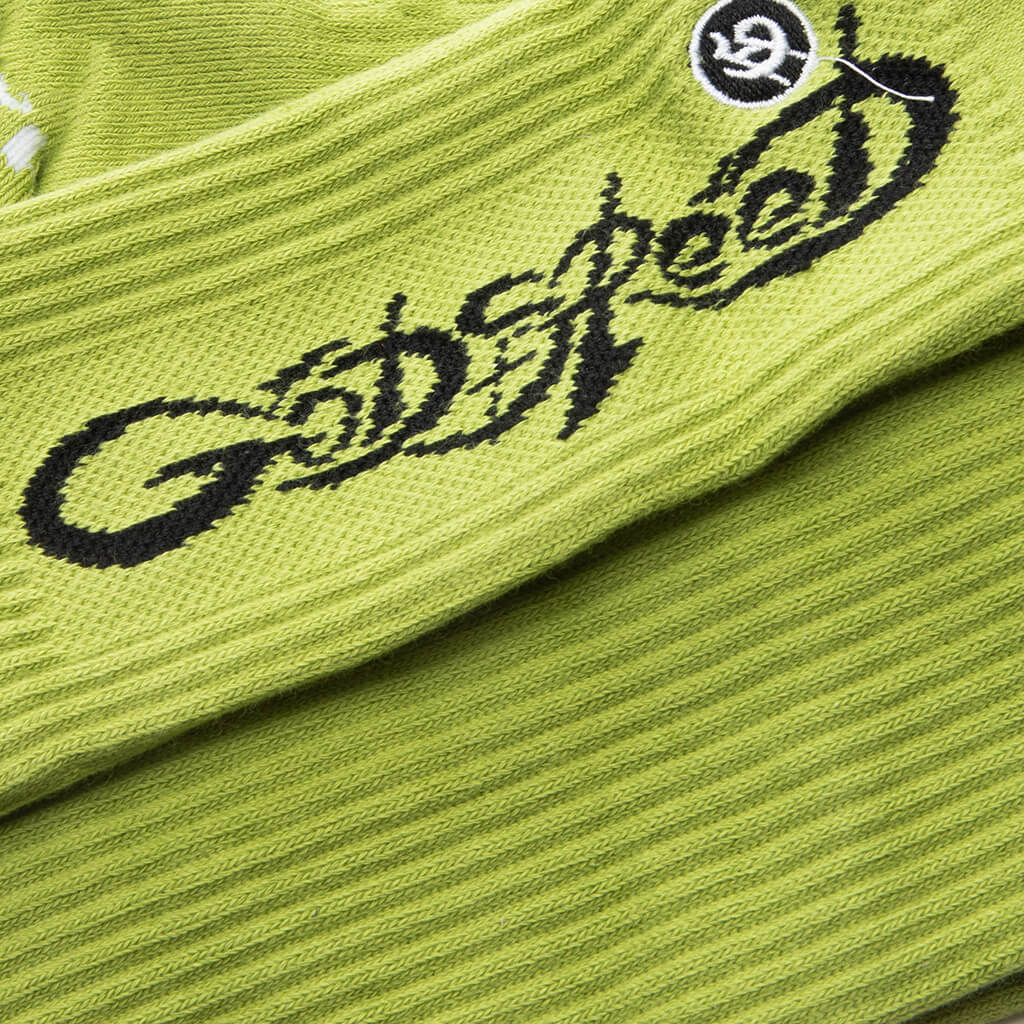 New Age Logo Sock - Neon Green/Black - Image 2