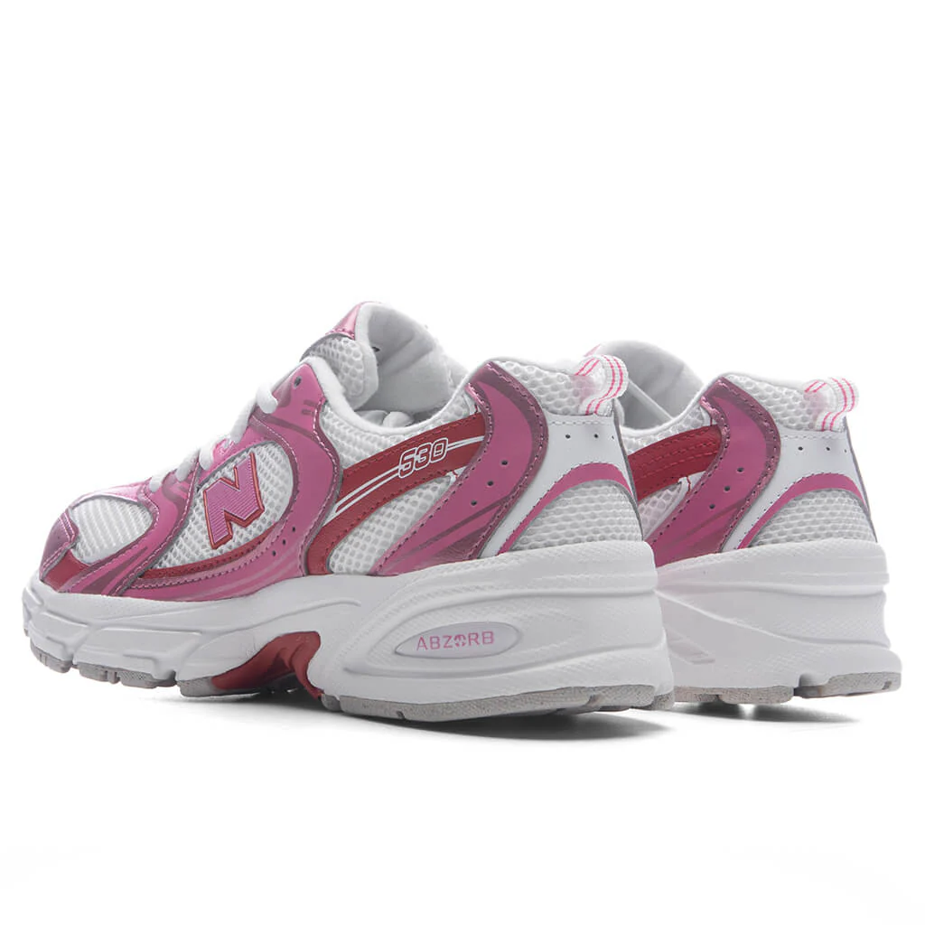 530 Lace (GS) - Pink Satin/Shadow Red - Image 3