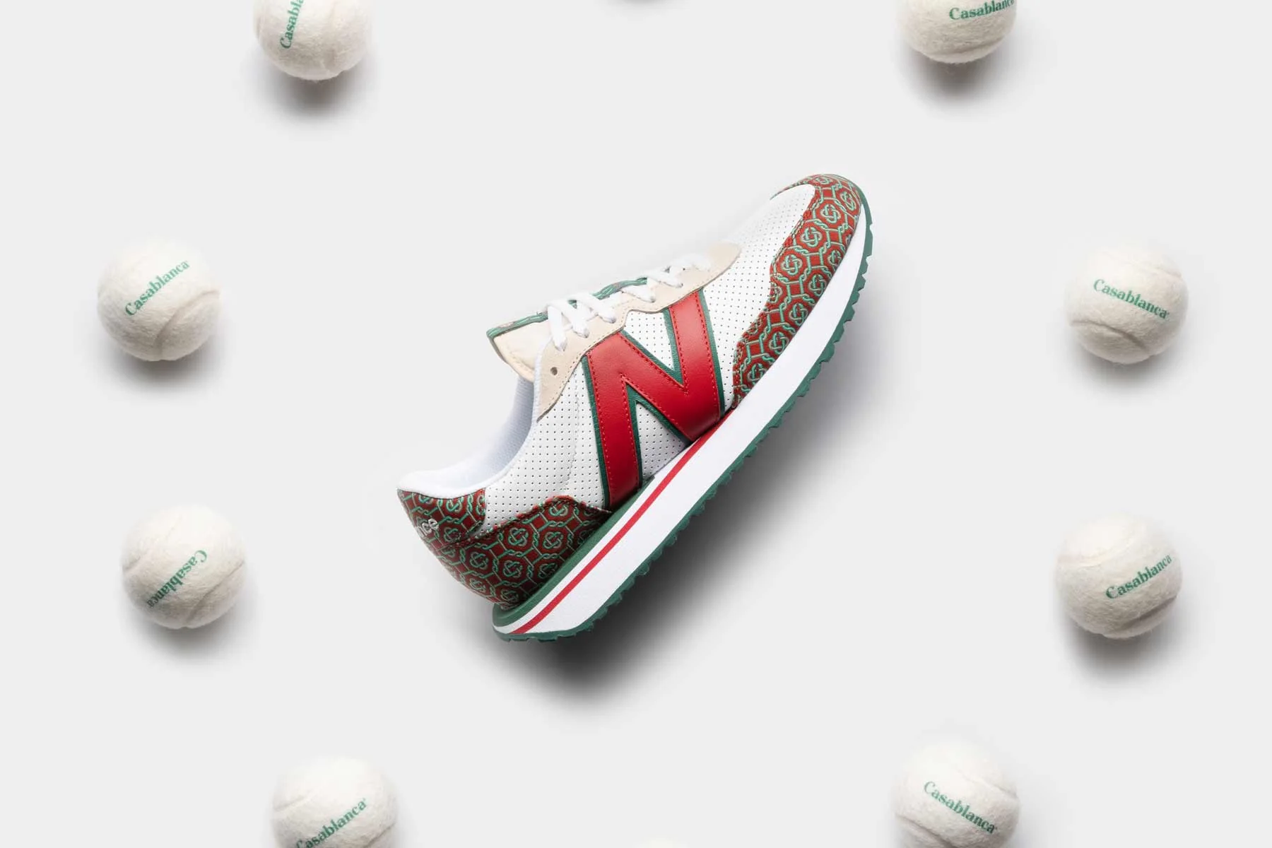 New Balance x Casablanca 237 - White/Jacquard - Image 6