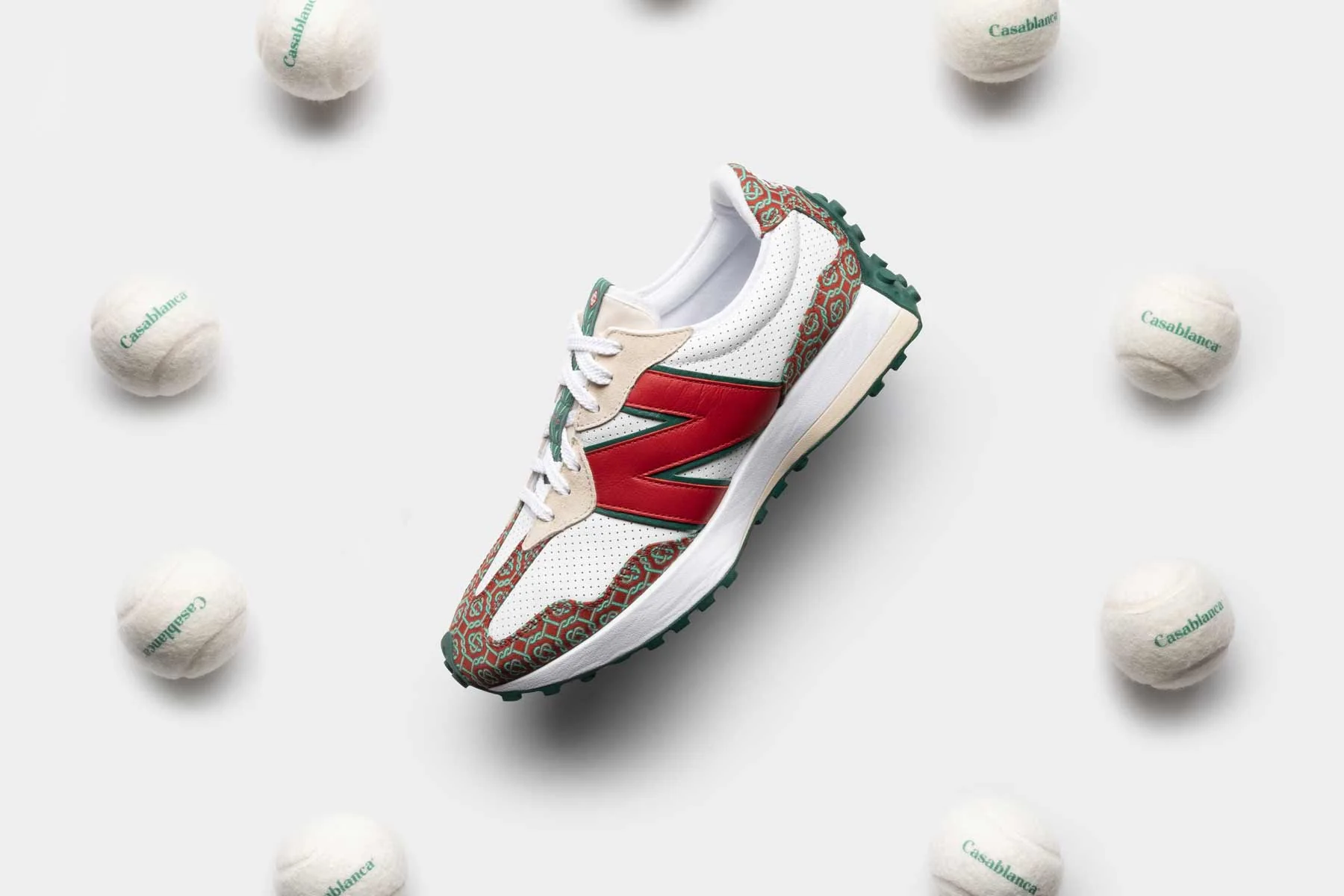 New Balance x Casablanca 327 - Off-White/Aspen - Image 6