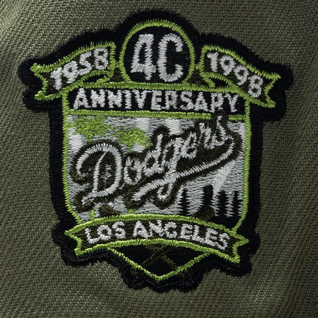 FEATURE x New Era 59FIFTY Fitted LA Dodgers Cooperstown - Green Bark/Rifle Green/Grey - Image 5