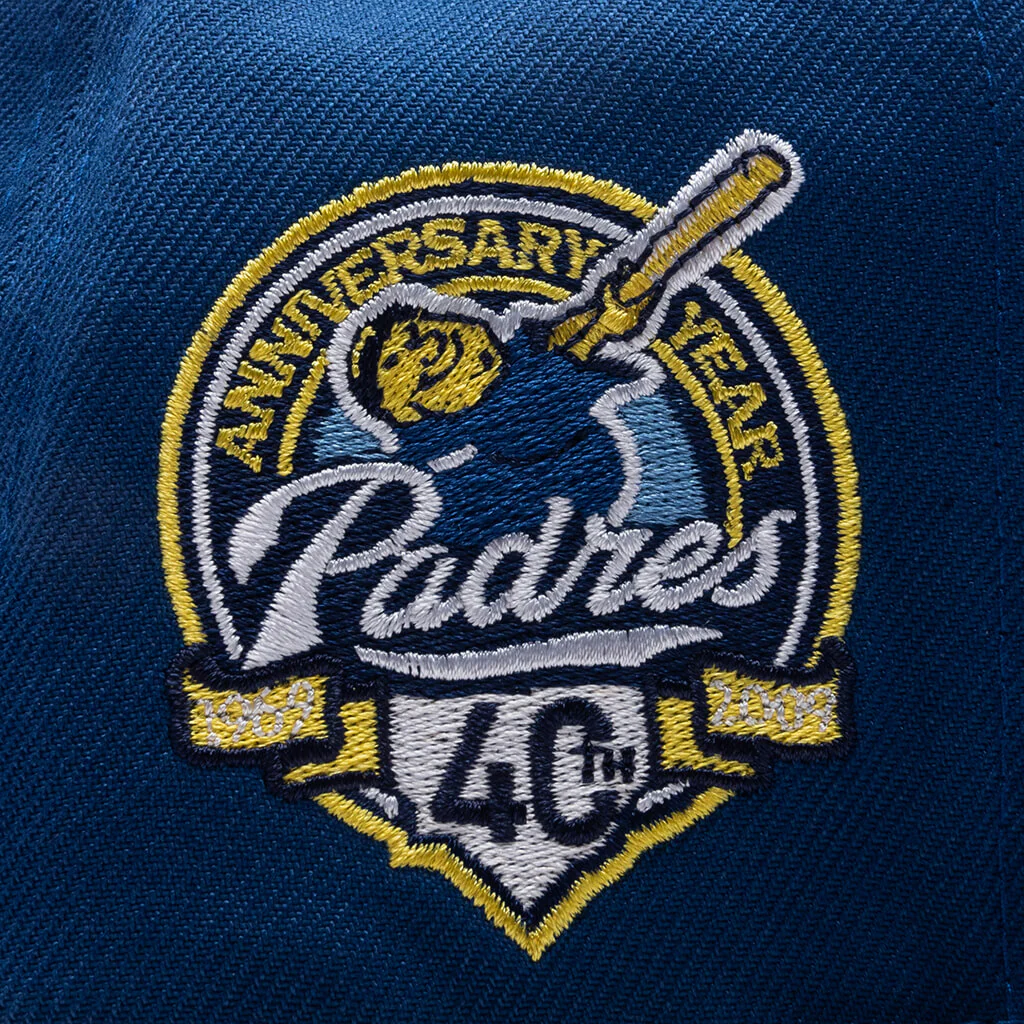FEATURE x New Era 59FIFTY Fitted SD Padres Cooperstown - Songbird Blue/Twill Grey - Image 5
