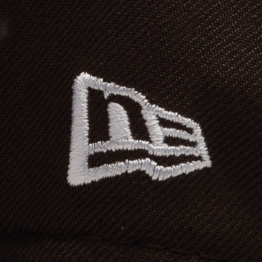 FEATURE x New Era 59FIFTY Fitted SD Padres Cooperstown - Walnut/Black/Cotton Pink - Image 6