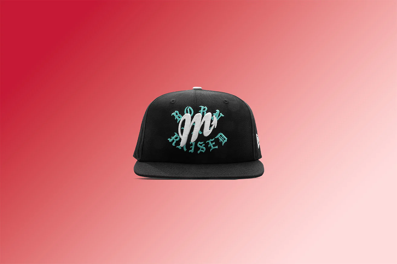 New Era x Born x Raised 59FIFTY LMB Diablos Rojos del México Layered Logo - Black - Image 7