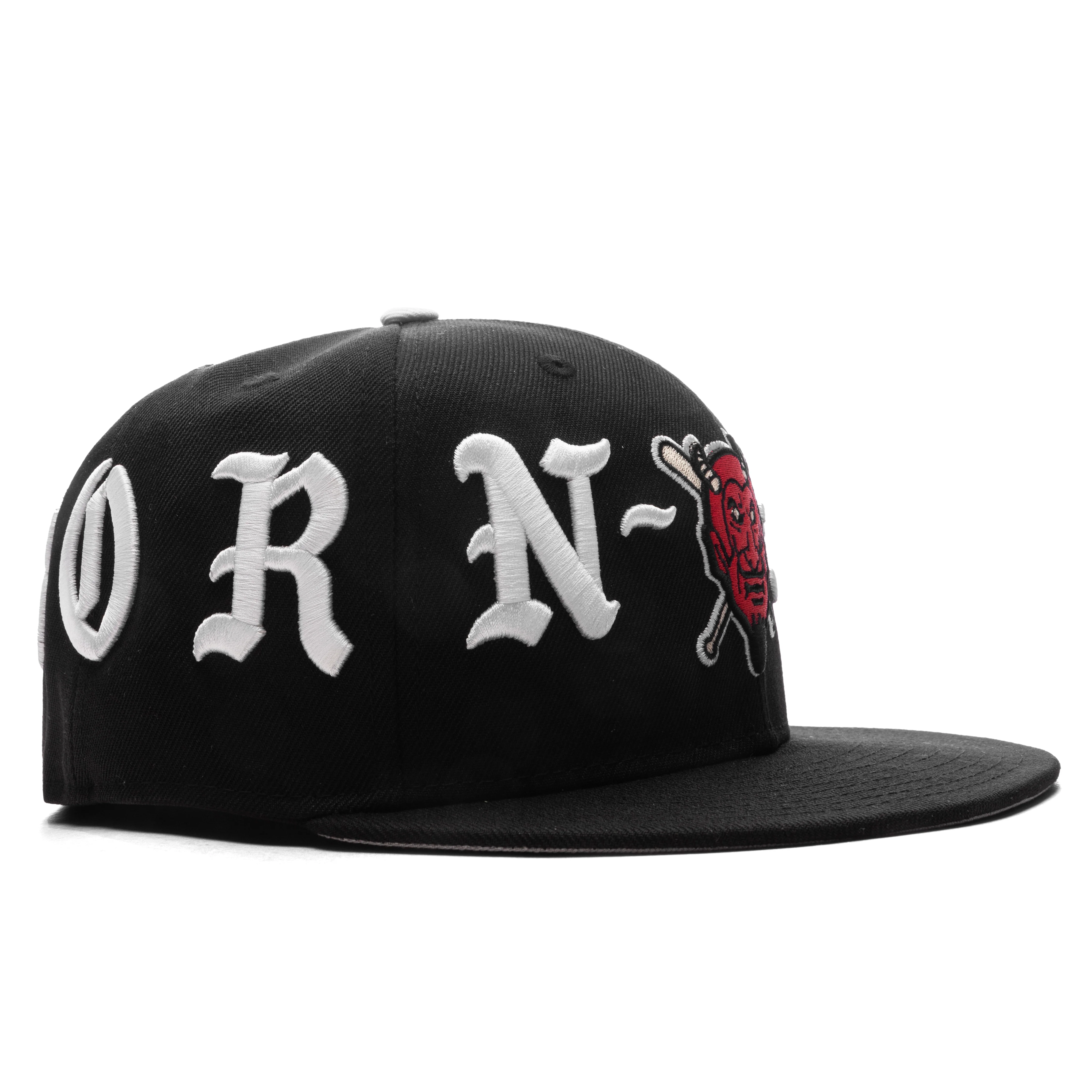New Era x Born x Raised 59FIFTY LMB Diablos Rojos del México All-Over Logo - Black - Image 3