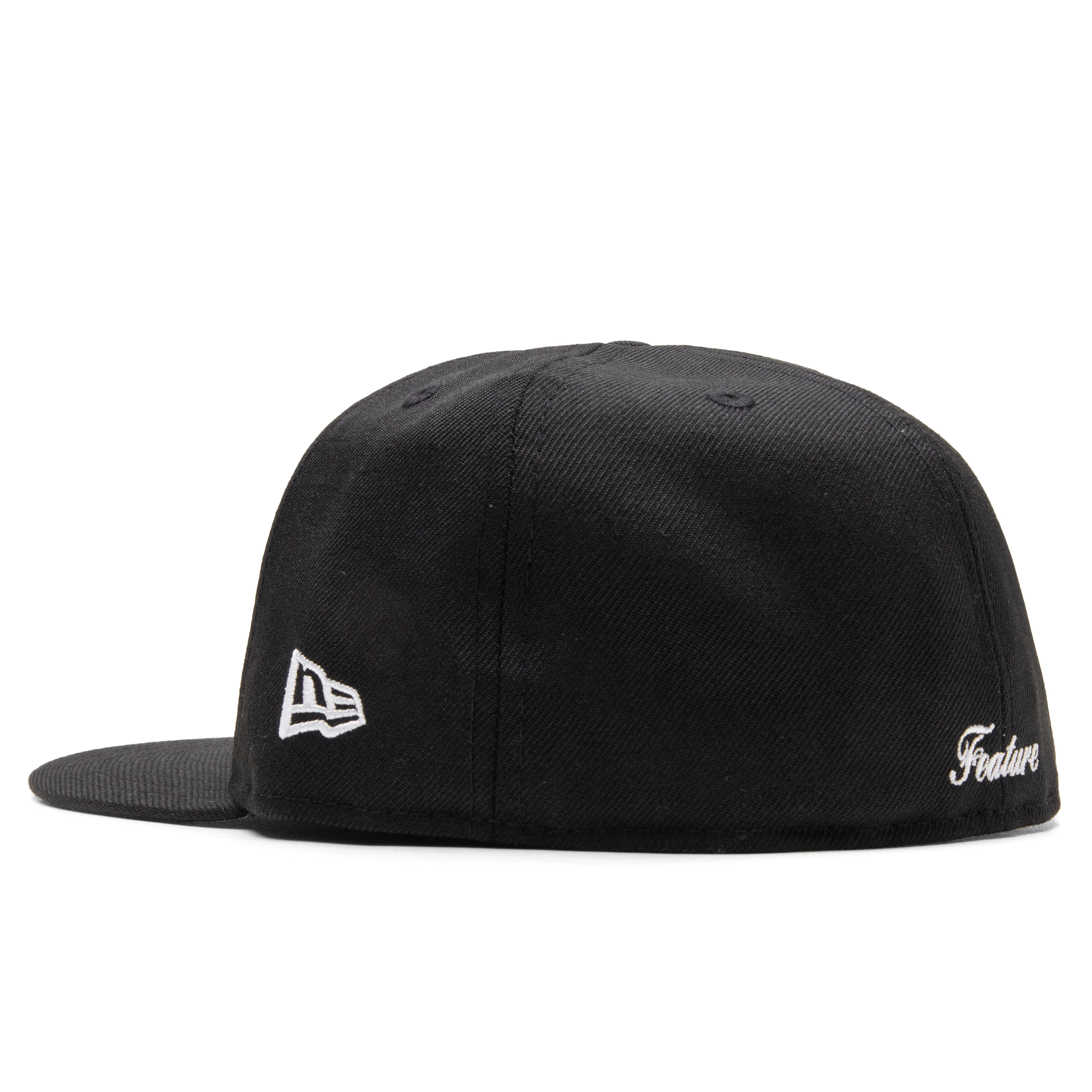 Feature x New Era 59FIFTY Fitted Old English F La Jolla - Black/White - Image 4