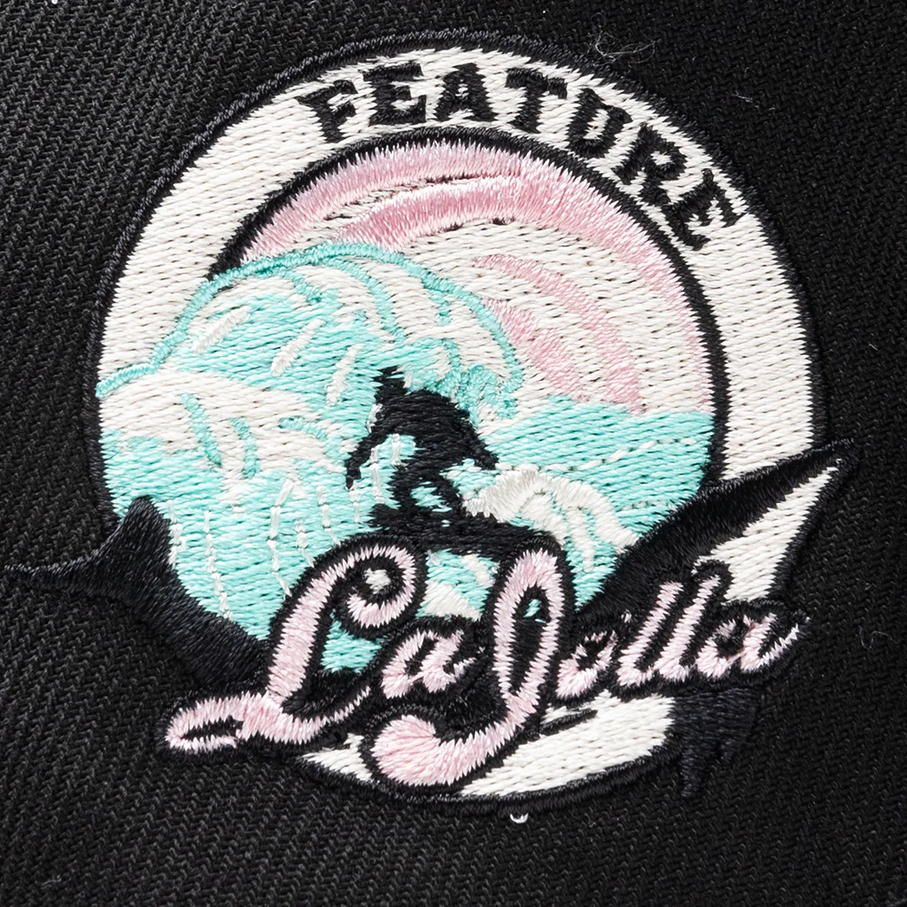 Feature x New Era 59FIFTY Fitted Old English F La Jolla - Black/White - Image 5