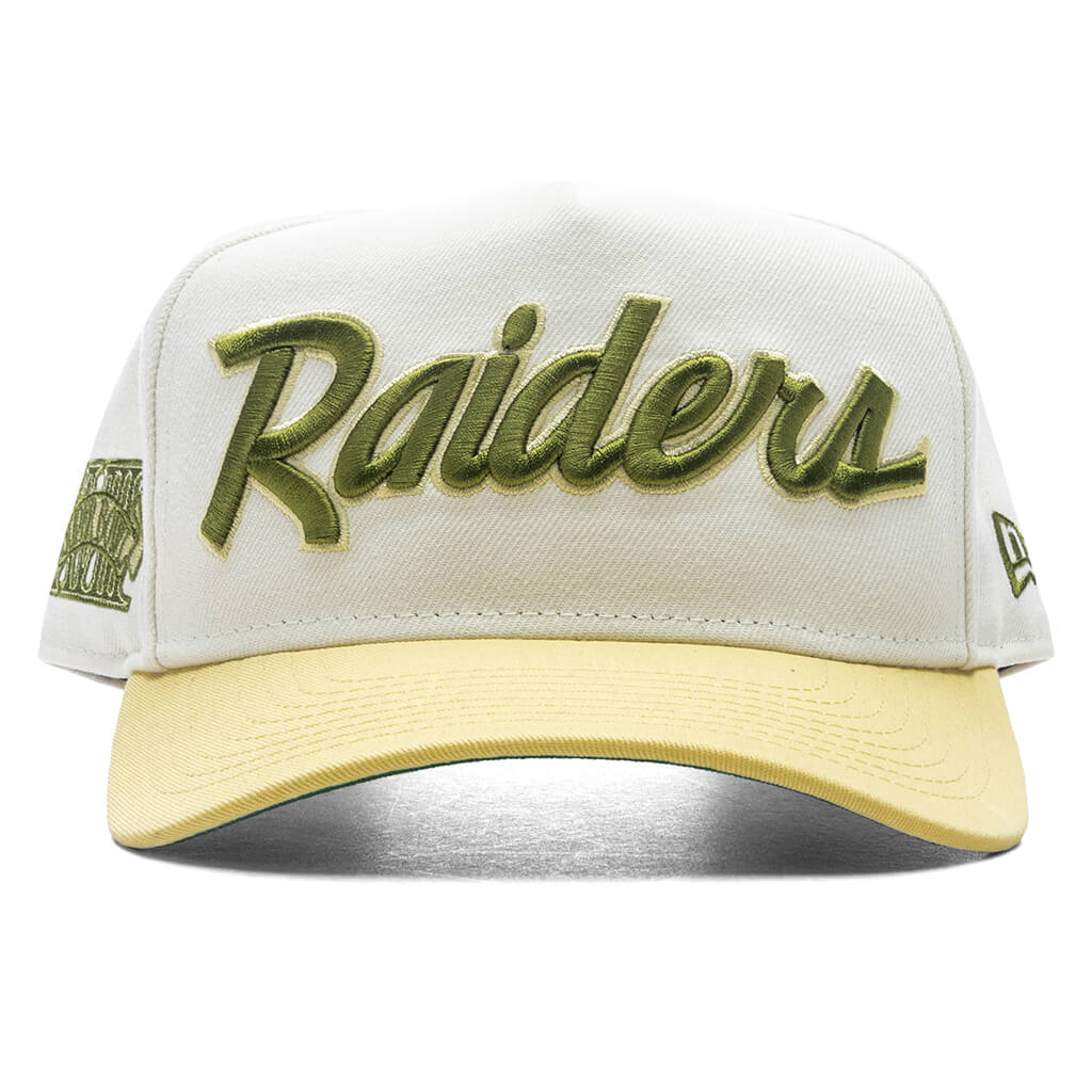 FEATURE x New Era 9Fifty A-Frame Snapback Las Vegas Raiders - Chrome/Silver/Yellow