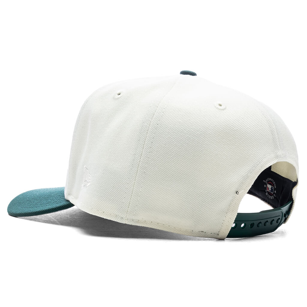 9FIFTY A-Frame Snapback Upside Down Los Angeles Dodgers - Chrome/Dark Green - Image 4
