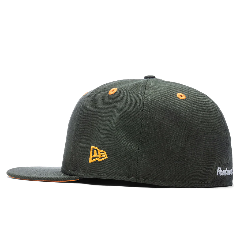 New Era x Feature 59FIFTY Collegiate F - Green/Orange - Image 4