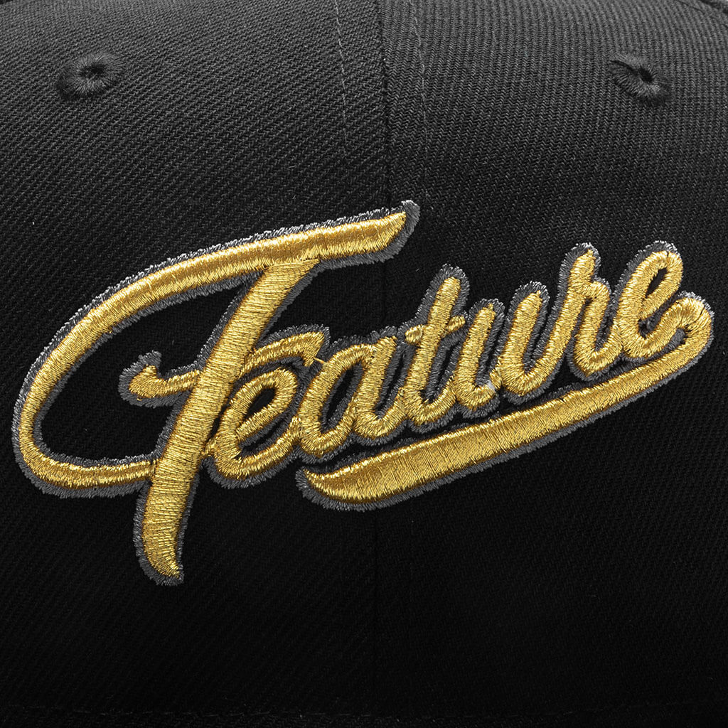 FEATURE x New Era 9FIFTY Cutlass - Black/Metallic Gold - Image 2