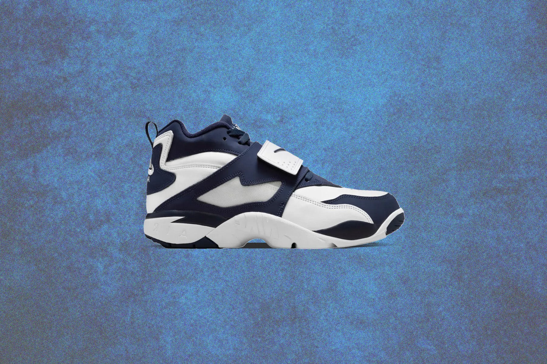 Air Diamond Turf 'Cowboys' - White/College Navy/Metallic Silver - Image 5