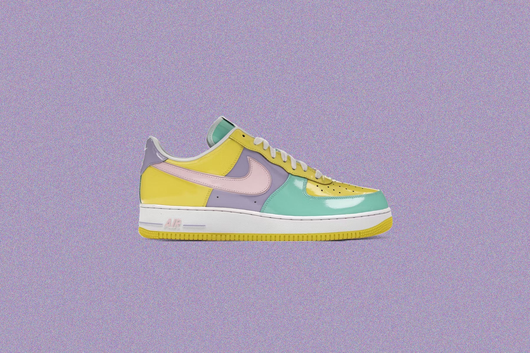 Air Force 1 '07 'Easter' - Yellow Pulse/Pink Foam/Hydrangeas - Image 2