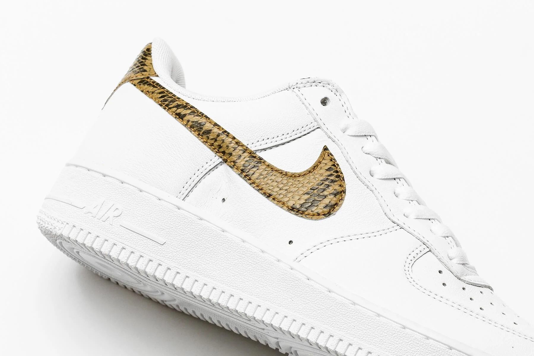 Air Force 1 Low Retro PRM QS 'Ivory Snake' - White/Elemental Gold/Dark Hazel - Image 7