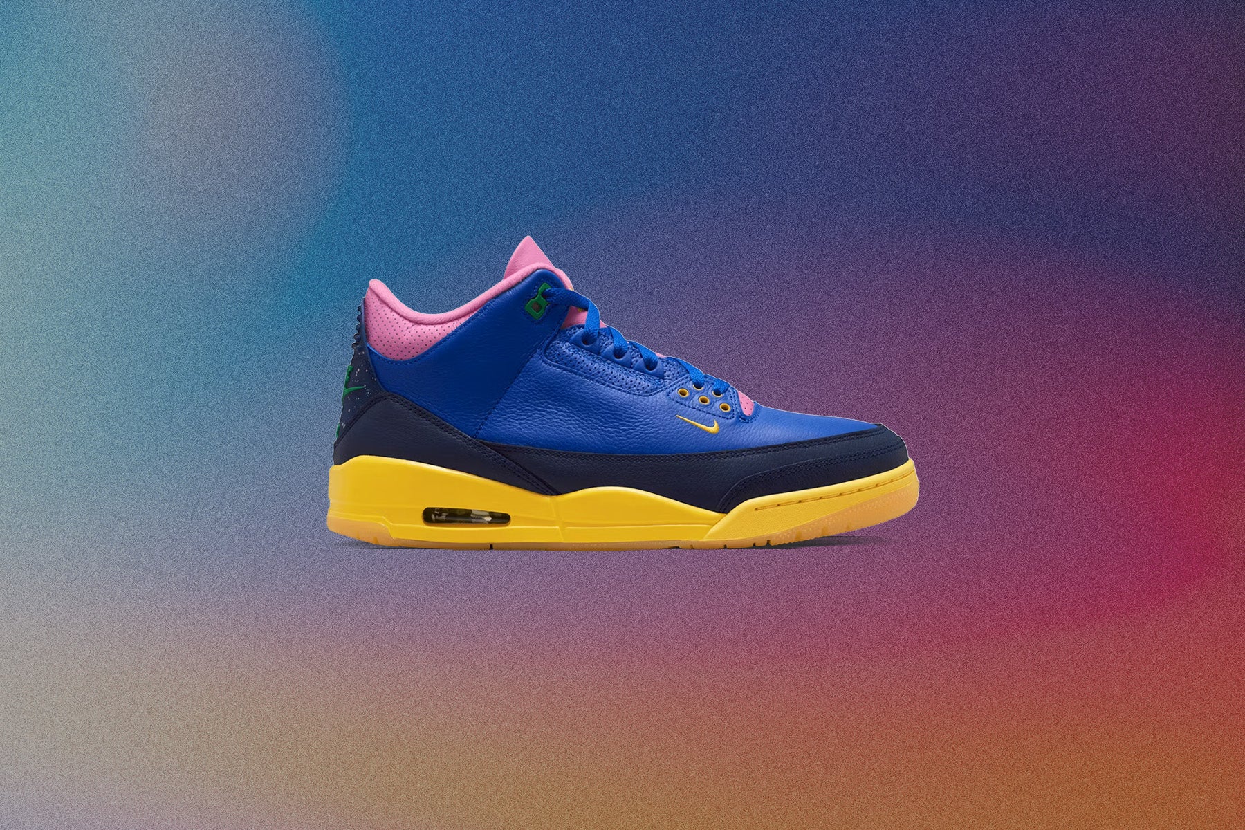Air Jordan 3 Retro OG 'Brazil' - Racer Blue/Lucky Green/Blue Void - Image 2