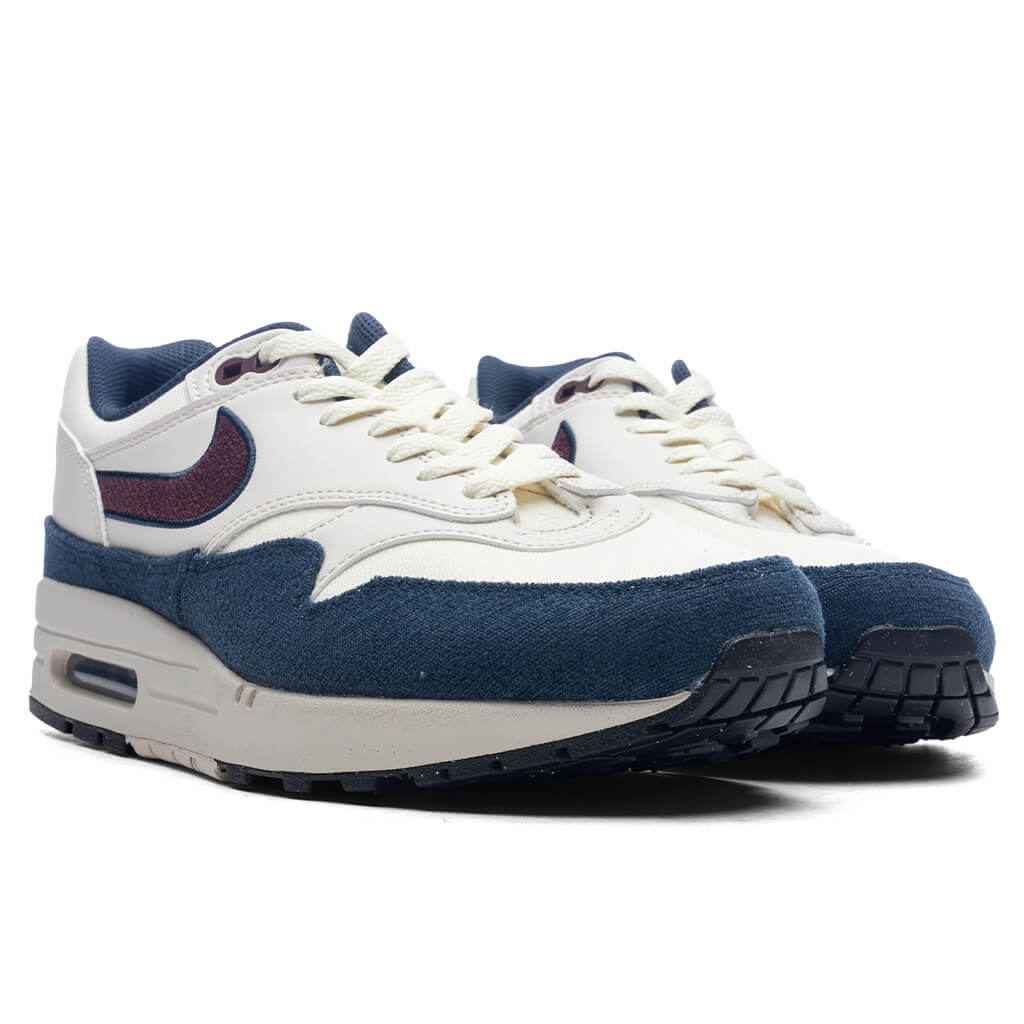 Air Max 1 - Coconut Milk/Burgundy Crush/Armory Navy - Image 2