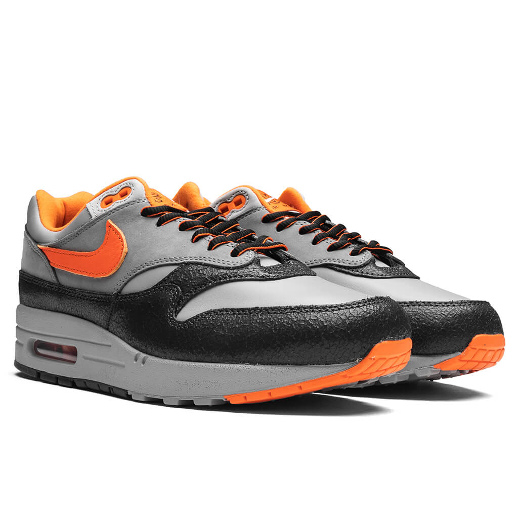 Nike x HUF Air Max 1 'Brilliant Orange' - Anthracite/Brilliant Orange/Medium Grey - Image 2