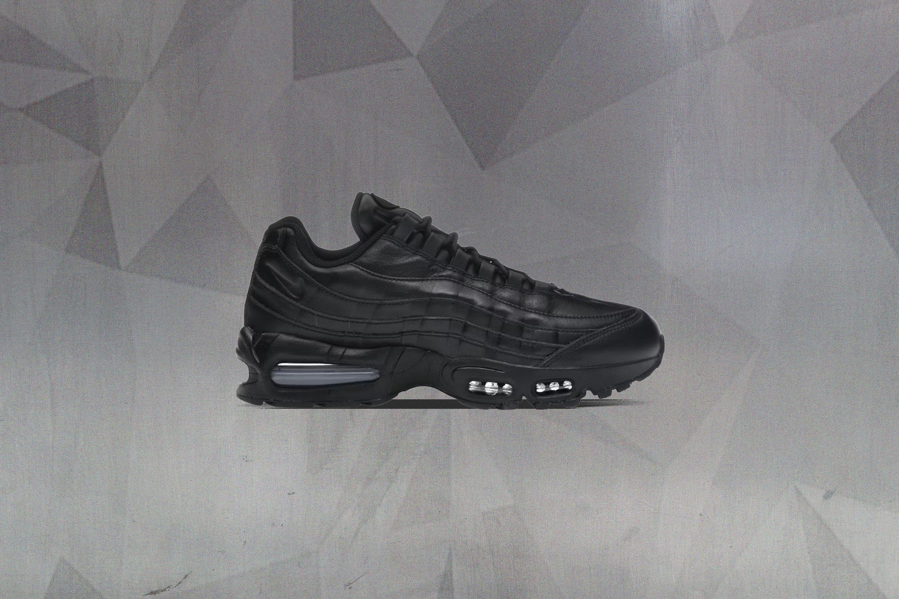 Air Max 95 Big Bubble Leather - Black/Black/Black - Image 5