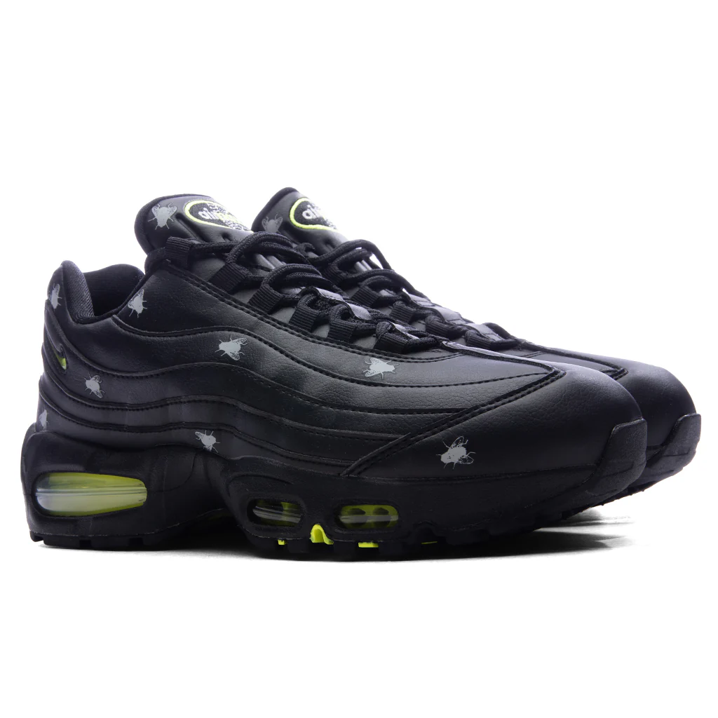 Air Max 95 Premium - Black/Neon Yellow/Black/Metallic Dark Grey - Image 2