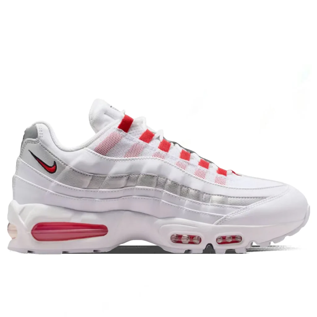 Air Max 95 SE 'England' - White/Speed Red/Metallic Silver/Obsidian