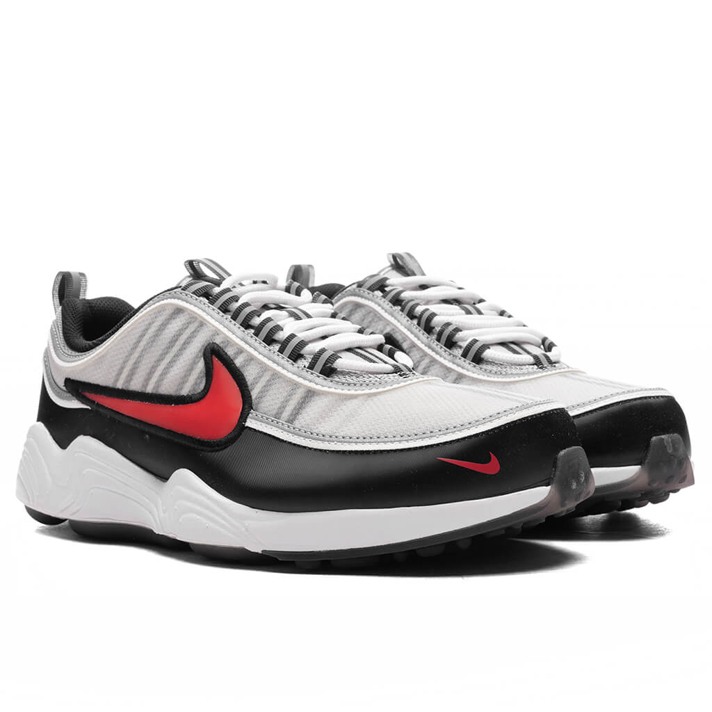 Air Zoom Spiridon - Metallic Silver/Sport Red/Black/White - Image 2