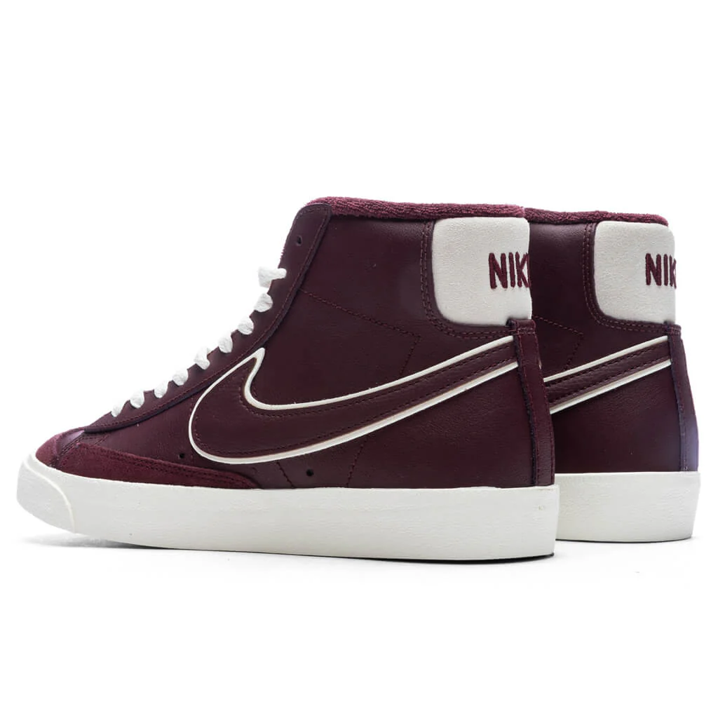 Blazer Mid '77 PRM - Night Maroon/Night Maroon/Sail - Image 3