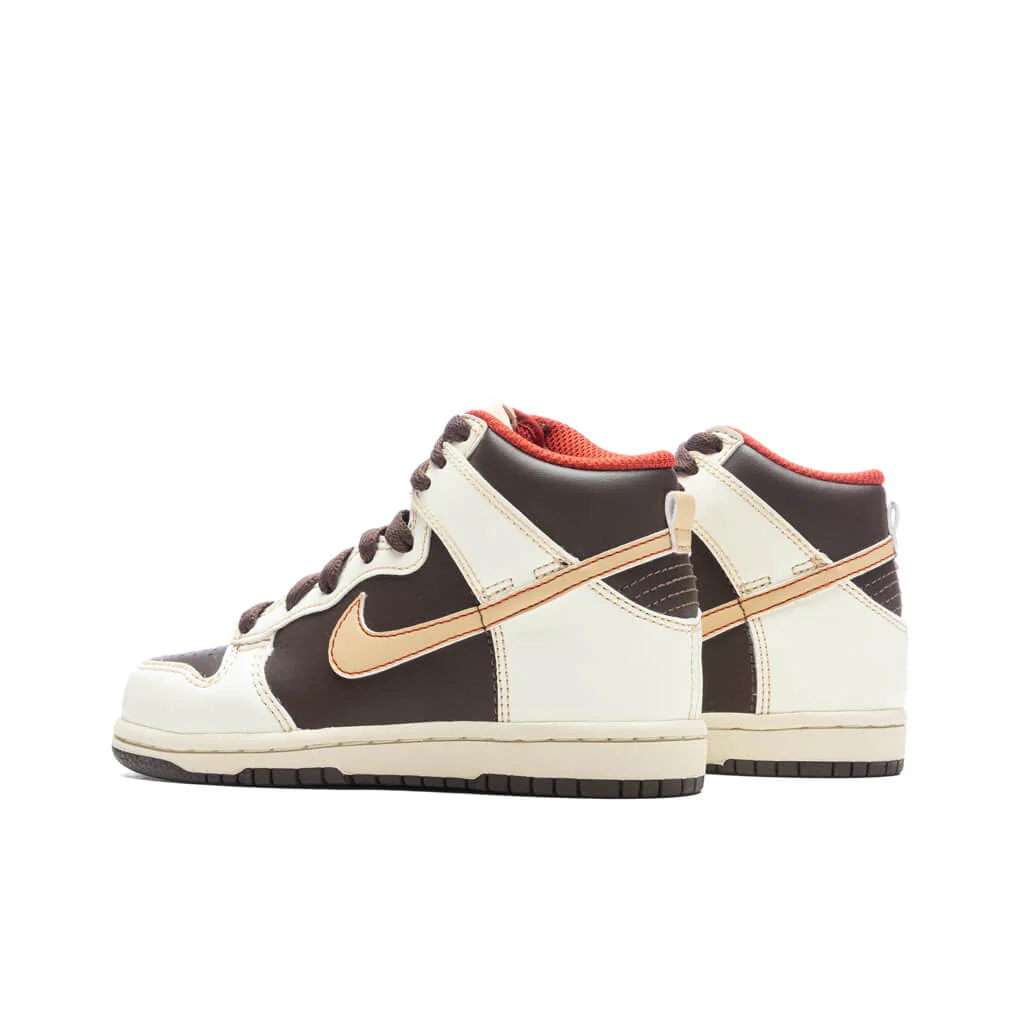 Dunk High (PS) - Baroque Brown/Sesame/Coconut Milk - Image 3