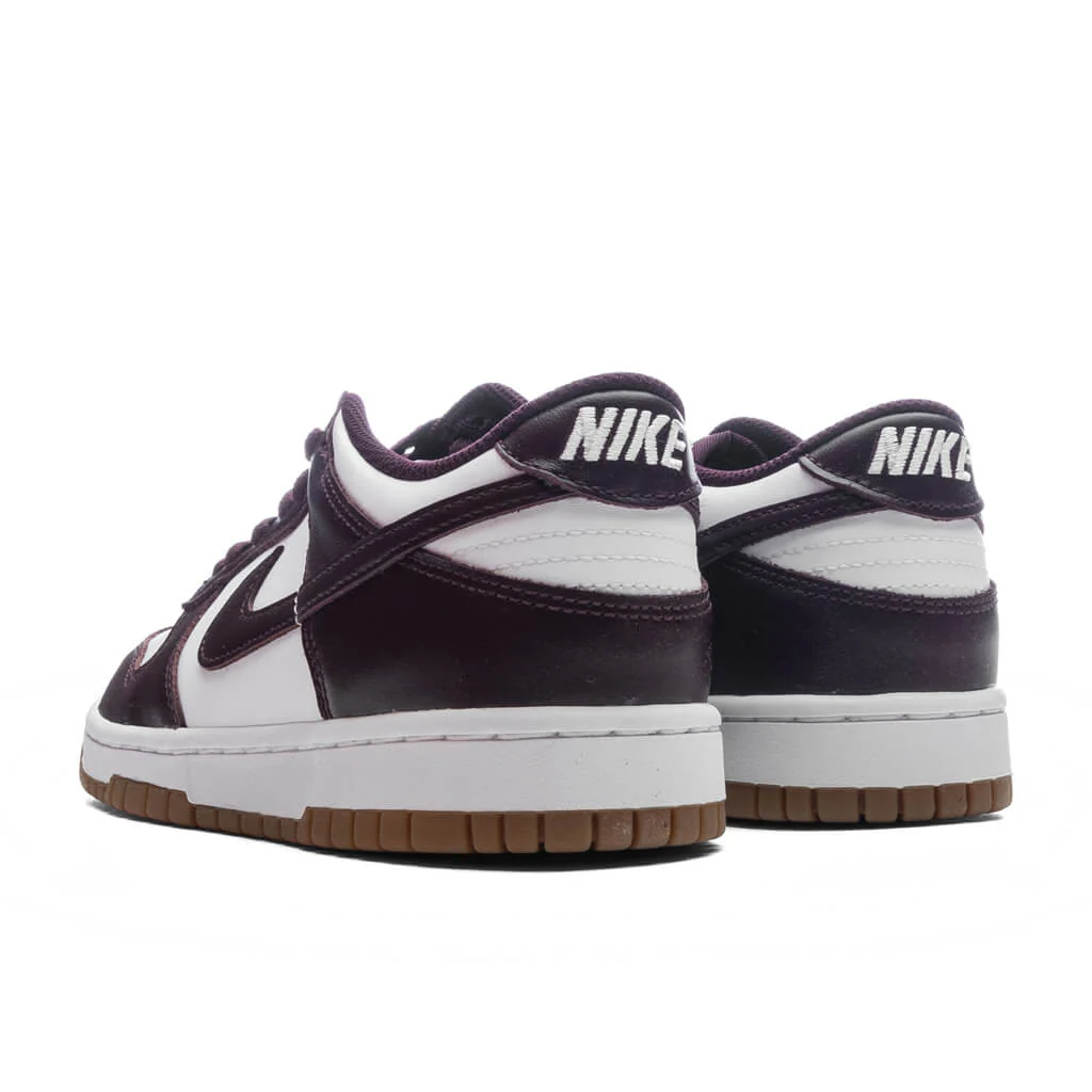 Dunk Low BG (GS) - White/Burgundy Crush/Gum Light Brown - Image 3